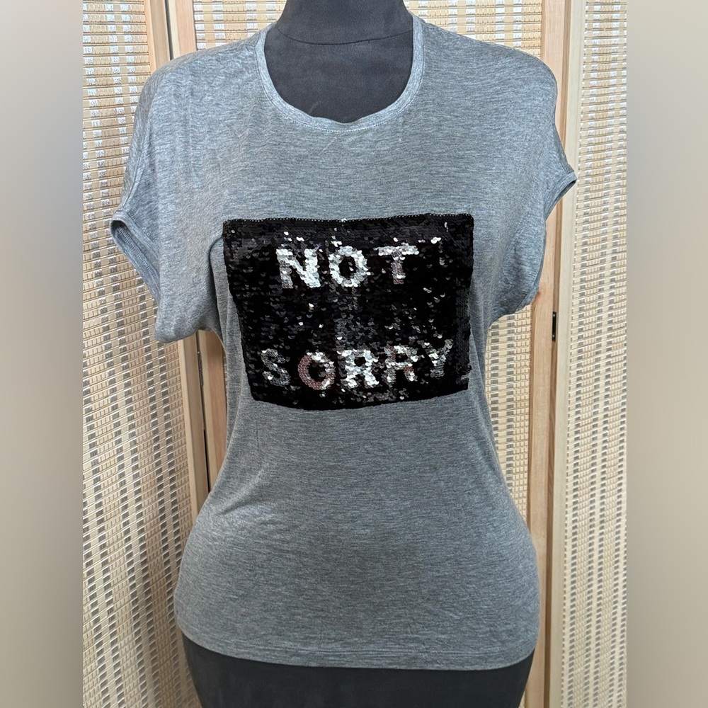 NWT Coco + Carmen Sequined T-Shirt - L